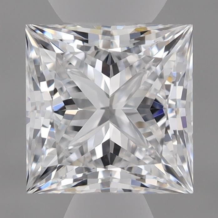1.0 Carat Princess Lab Diamond with  Cut Diamond in 14KT  view 1
