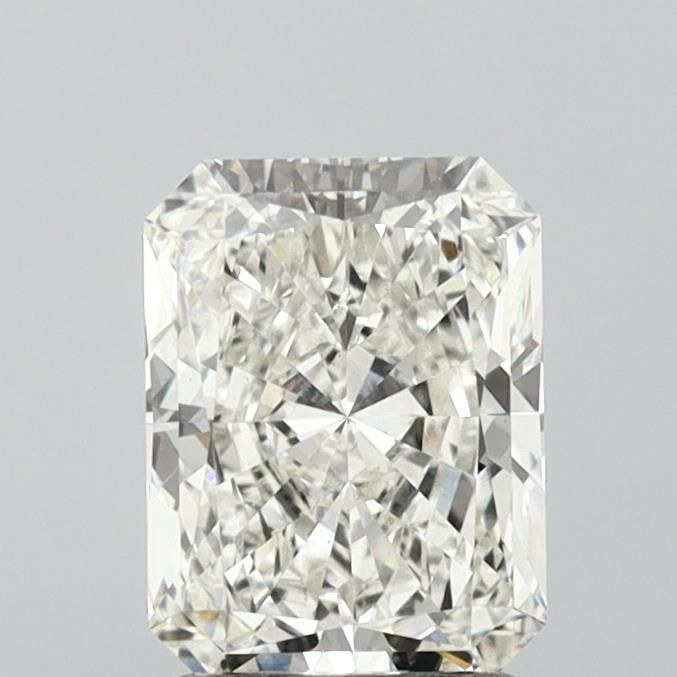 1.7 Carat Radiant Lab Diamond with  Cut Diamond in 14KT  view 1
