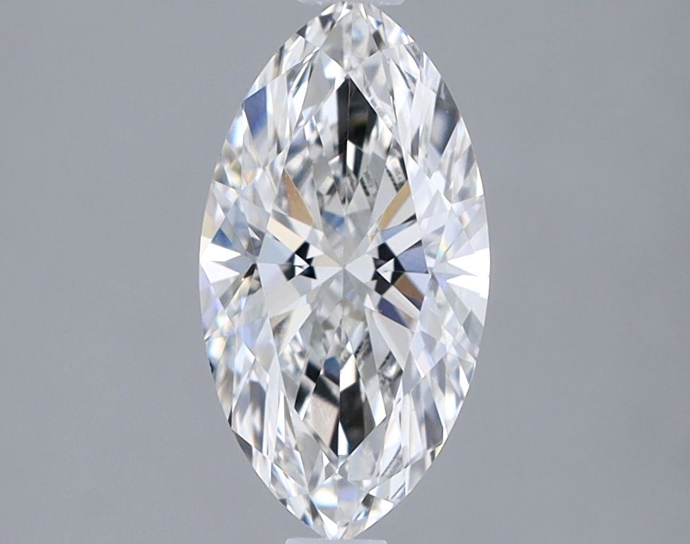 1.02 Carat Marquise Lab Diamond with  Cut Diamond in 14KT  view 1
