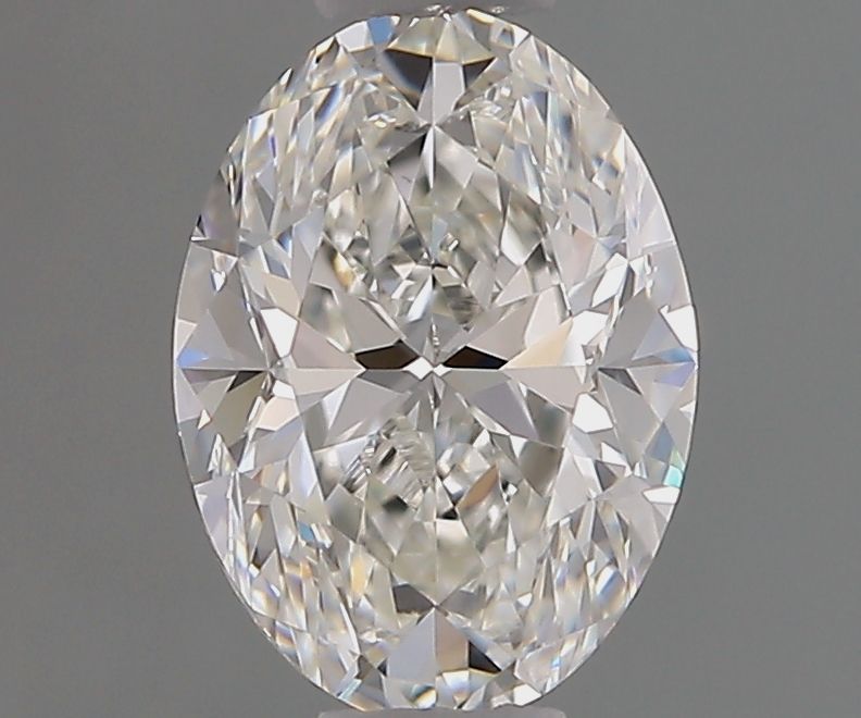 1.01 Carat Oval Natural Diamond with  Cut Diamond in 14KT  view 1
