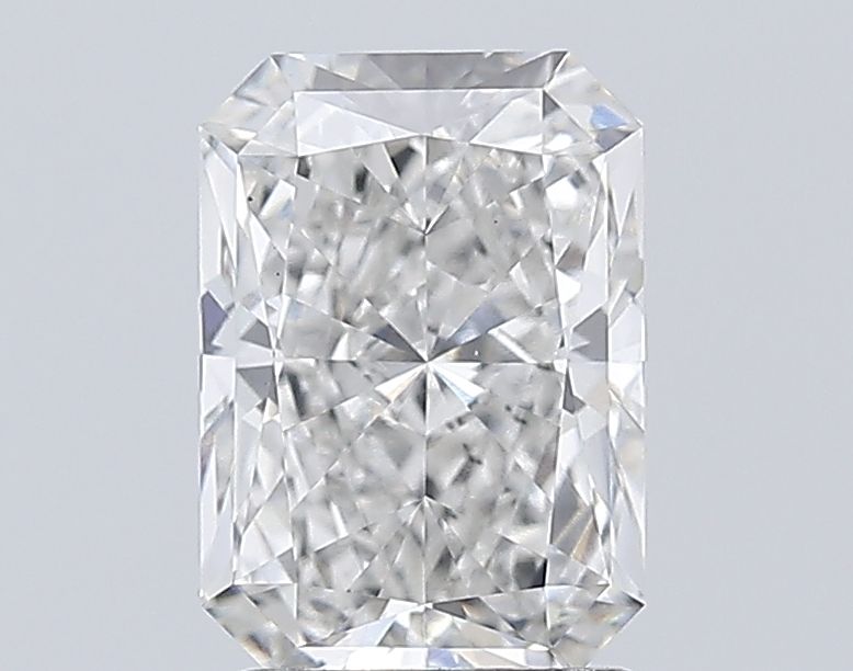 2.05 Carat Radiant Lab Diamond with  Cut Diamond in 14KT  view 1
