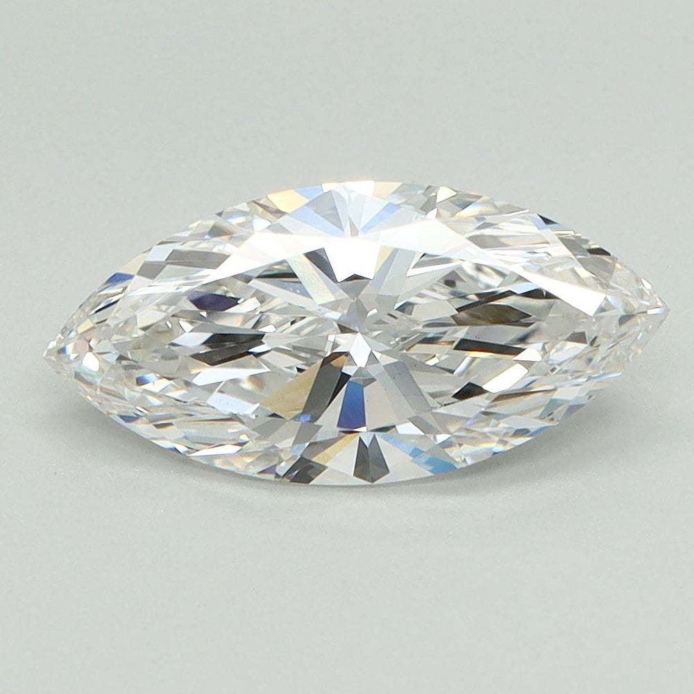 1.4 Carat Marquise Lab Diamond with  Cut Diamond in 14KT  view 1
