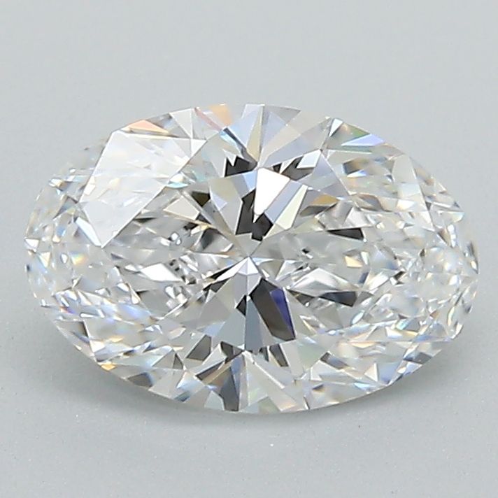 1.34 Carat Oval Lab Diamond with  Cut Diamond in 14KT  view 1
