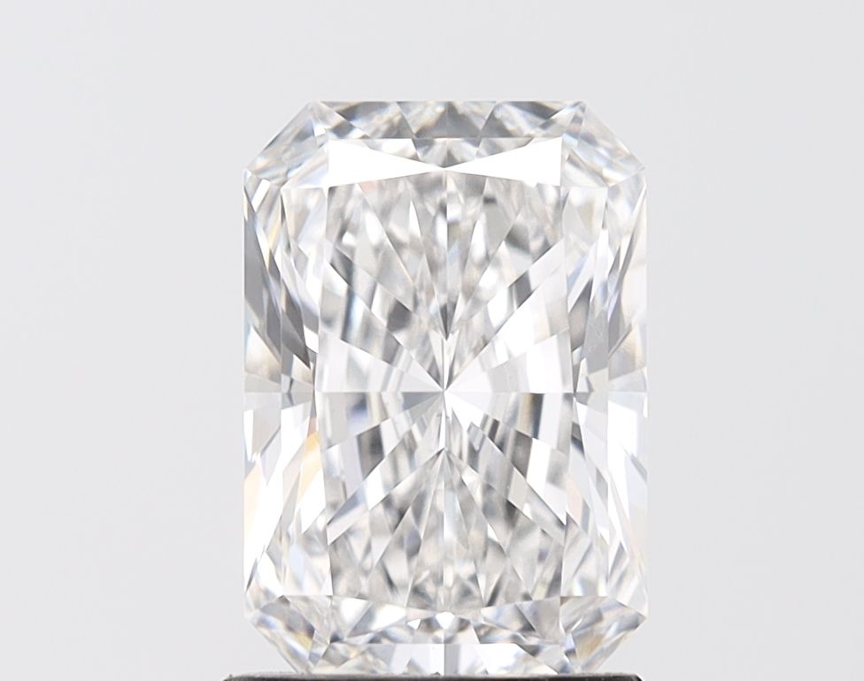 2.21 Carat Radiant Lab Diamond with  Cut Diamond in 14KT  view 1
