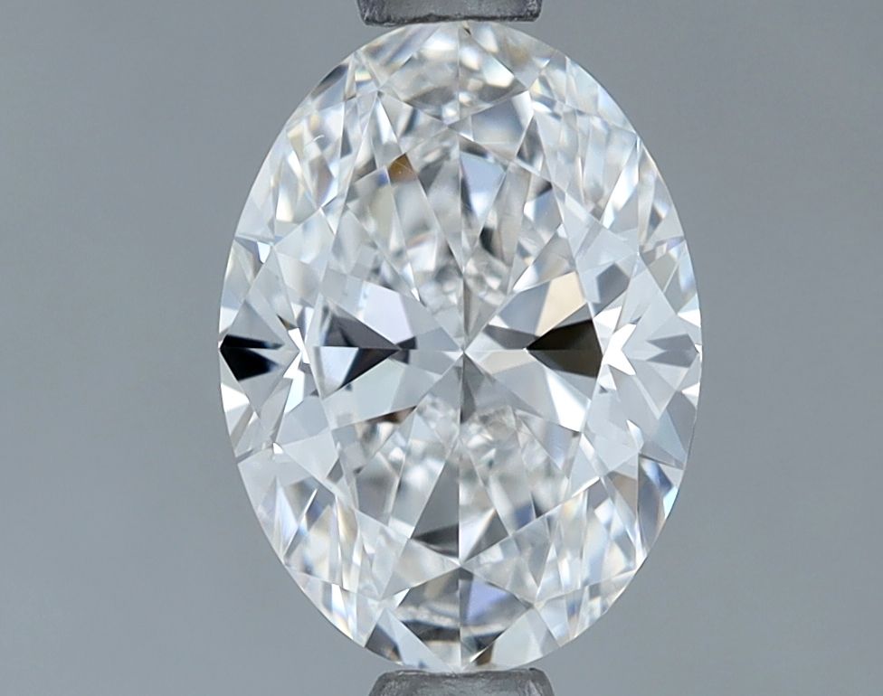 1.0 Carat Oval Natural Diamond with  Cut Diamond in 14KT  view 1
