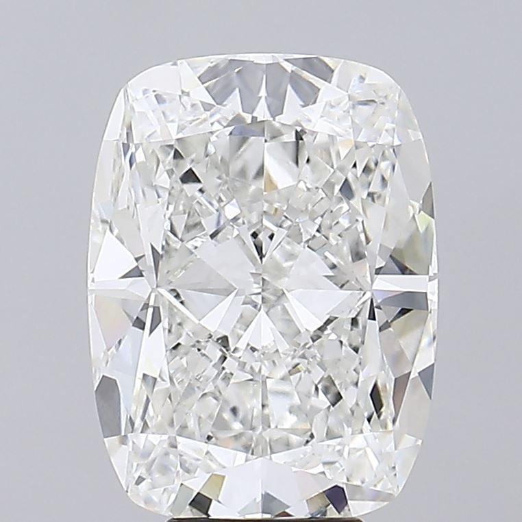 7.43 Carat Cushion Lab Diamond with  Cut Diamond in 14KT  view 1
