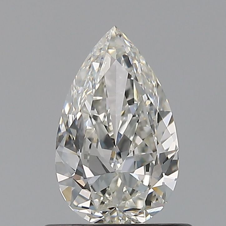 0.55 Carat Pear Natural Diamond with  Cut Diamond in 14KT  view 1
