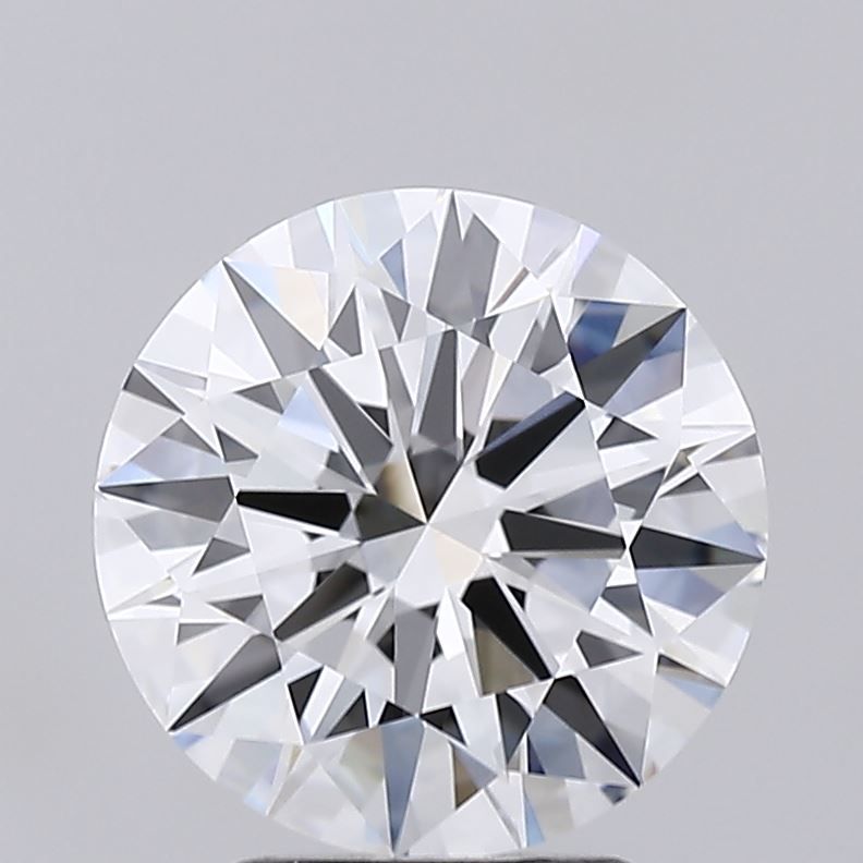 2.94 Carat Round Lab Diamond with  Cut Diamond in 14KT  view 1
