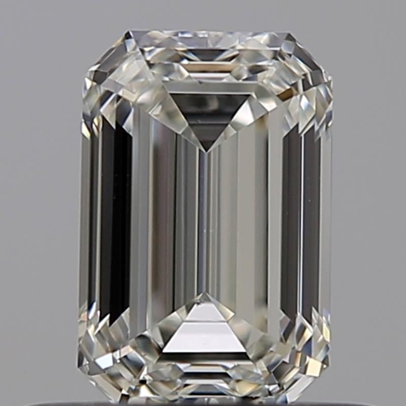 0.51 Carat Emerald Natural Diamond with  Cut Diamond in 14KT  view 1
