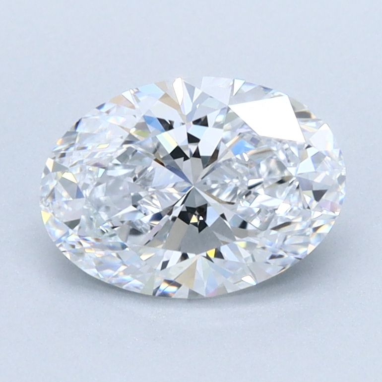 1.12 Carat Oval Lab Diamond with  Cut Diamond in 14KT  view 1
