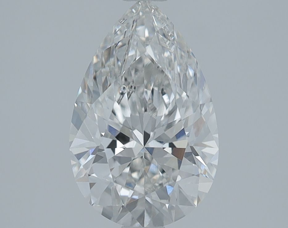1.6 Carat Pear Lab Diamond with  Cut Diamond in 14KT  view 1
