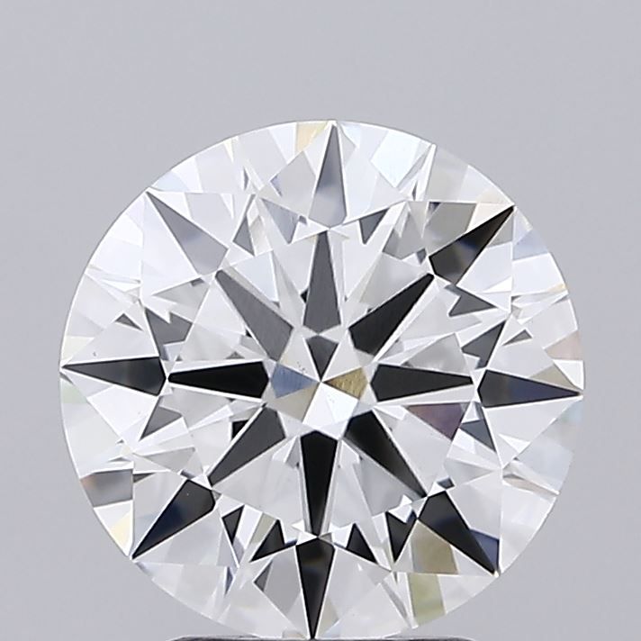 2.71 Carat Round Lab Diamond with  Cut Diamond in 14KT  view 1
