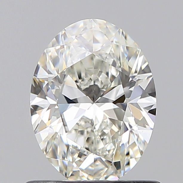 0.7 Carat Oval Natural Diamond with  Cut Diamond in 14KT  view 1
