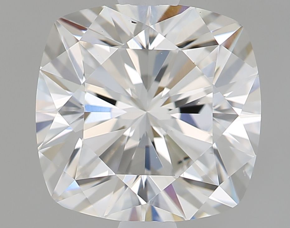 2.01 Carat Cushion Lab Diamond with  Cut Diamond in 14KT  view 1
