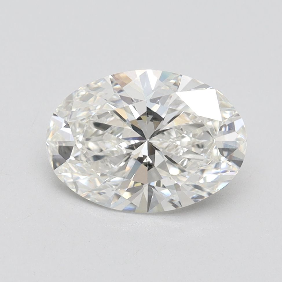 1.62 Carat Oval Lab Diamond with  Cut Diamond in 14KT  view 1

