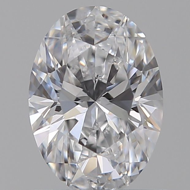0.7 Carat Oval Lab Diamond with  Cut Diamond in 14KT  view 1
