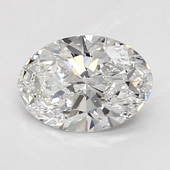 0.97 Carat Oval Lab Diamond with  Cut Diamond in 14KT  view 1
