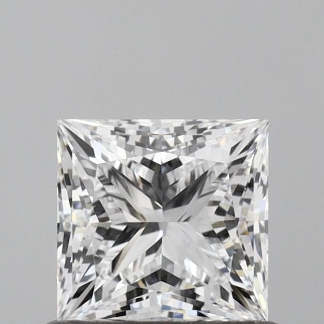 0.72 Carat Princess Lab Diamond with  Cut Diamond in 14KT  view 1
