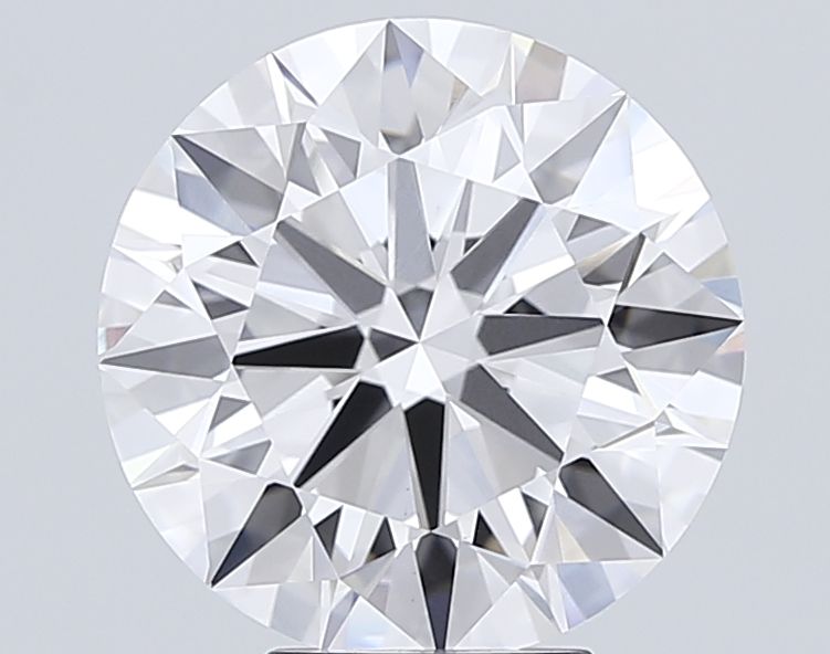 6.05 Carat Round Lab Diamond with  Cut Diamond in 14KT  view 1
