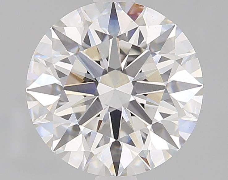 2.23 Carat Round Lab Diamond with  Cut Diamond in 14KT  view 1
