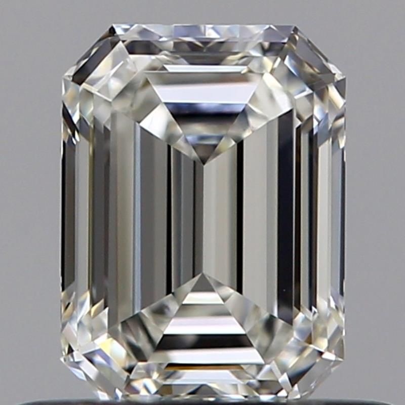 0.52 Carat Emerald Natural Diamond with  Cut Diamond in 14KT  view 1

