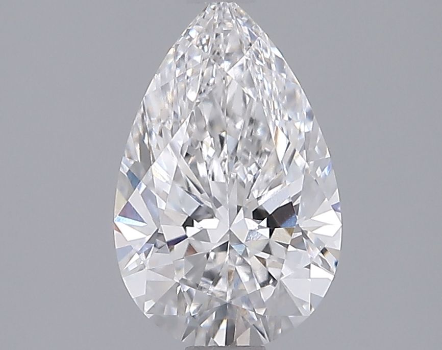 1.51 Carat Pear Lab Diamond with  Cut Diamond in 14KT  view 1
