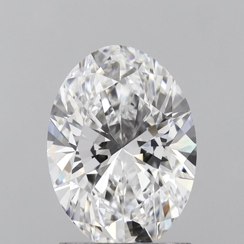 1.68 Carat Oval Lab Diamond with  Cut Diamond in 14KT  view 1
