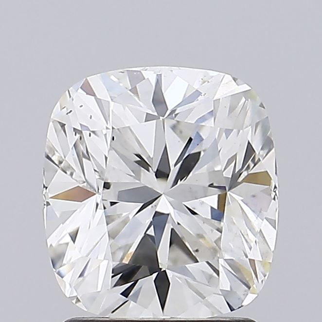 2.0 Carat Cushion Lab Diamond with  Cut Diamond in 14KT  view 1

