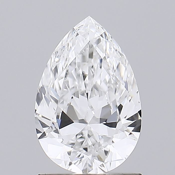 1.07 Carat Pear Lab Diamond with  Cut Diamond in 14KT  view 1
