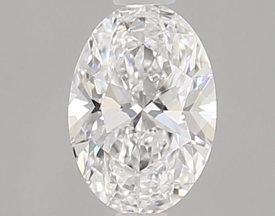 0.53 Carat Oval Lab Diamond with  Cut Diamond in 14KT  view 1
