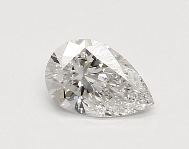 0.44 Carat Pear Lab Diamond with  Cut Diamond in 14KT  view 1
