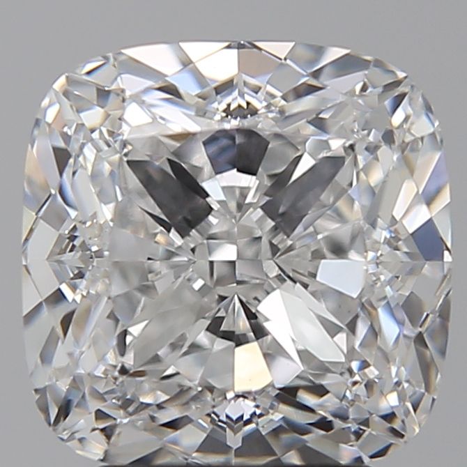 3.57 Carat Cushion Lab Diamond with  Cut Diamond in 14KT  view 1
