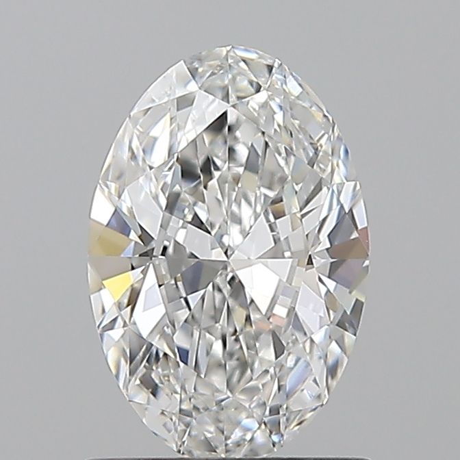 1.01 Carat Oval Natural Diamond with  Cut Diamond in 14KT  view 1
