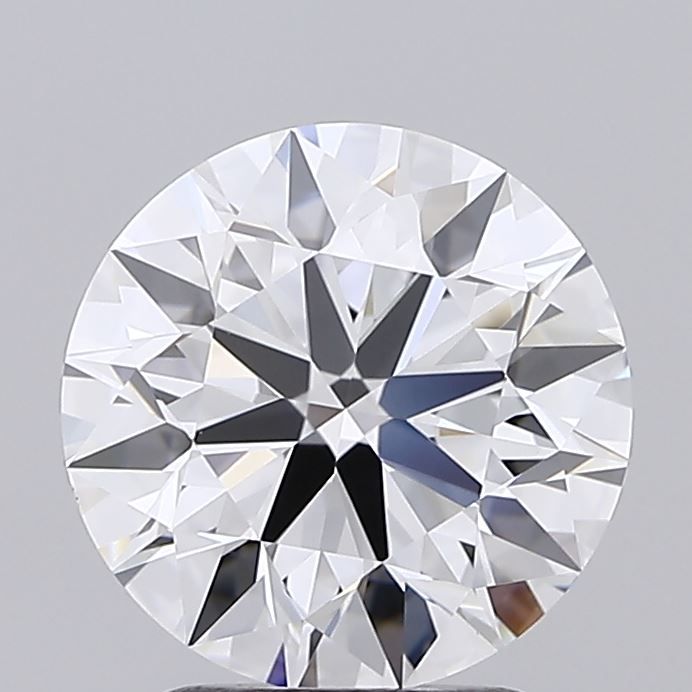 2.4 Carat Round Lab Diamond with  Cut Diamond in 14KT  view 1
