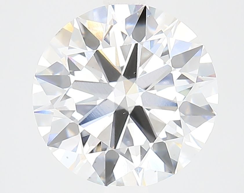 3.22 Carat Round Lab Diamond with  Cut Diamond in 14KT  view 1
