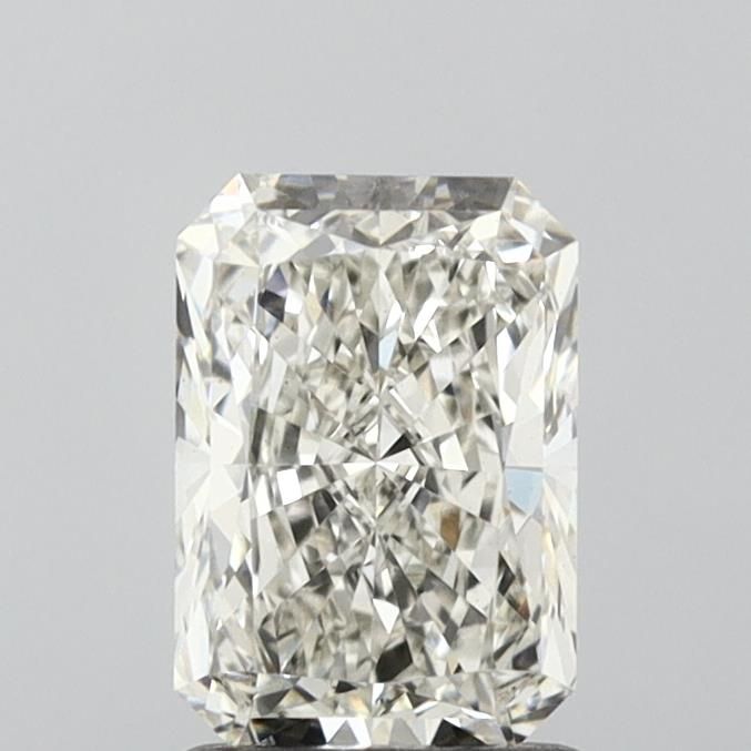 1.52 Carat Radiant Lab Diamond with  Cut Diamond in 14KT  view 1
