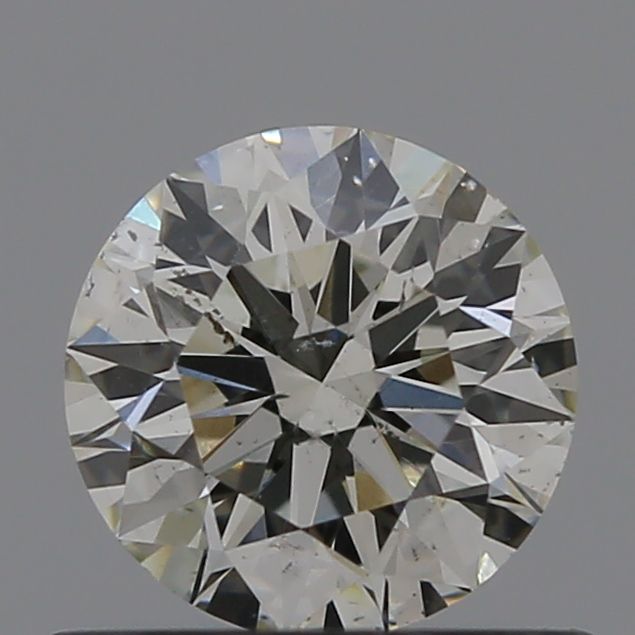 0.56 Carat Round Natural Diamond with  Cut Diamond in 14KT  view 1
