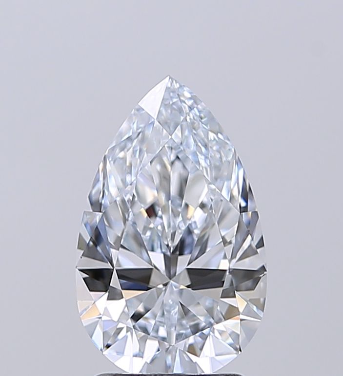 2.05 Carat Pear Lab Diamond with  Cut Diamond in 14KT  view 1
