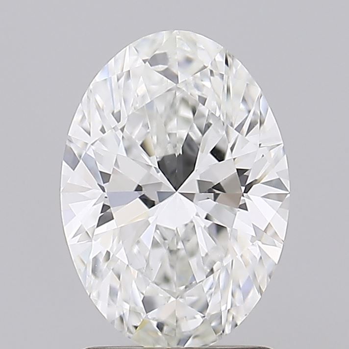 1.59 Carat Oval Lab Diamond with  Cut Diamond in 14KT  view 1
