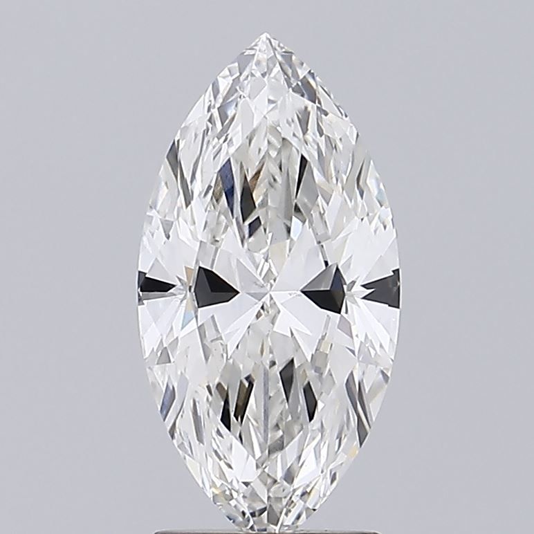 2.03 Carat Marquise Lab Diamond with  Cut Diamond in 14KT  view 1
