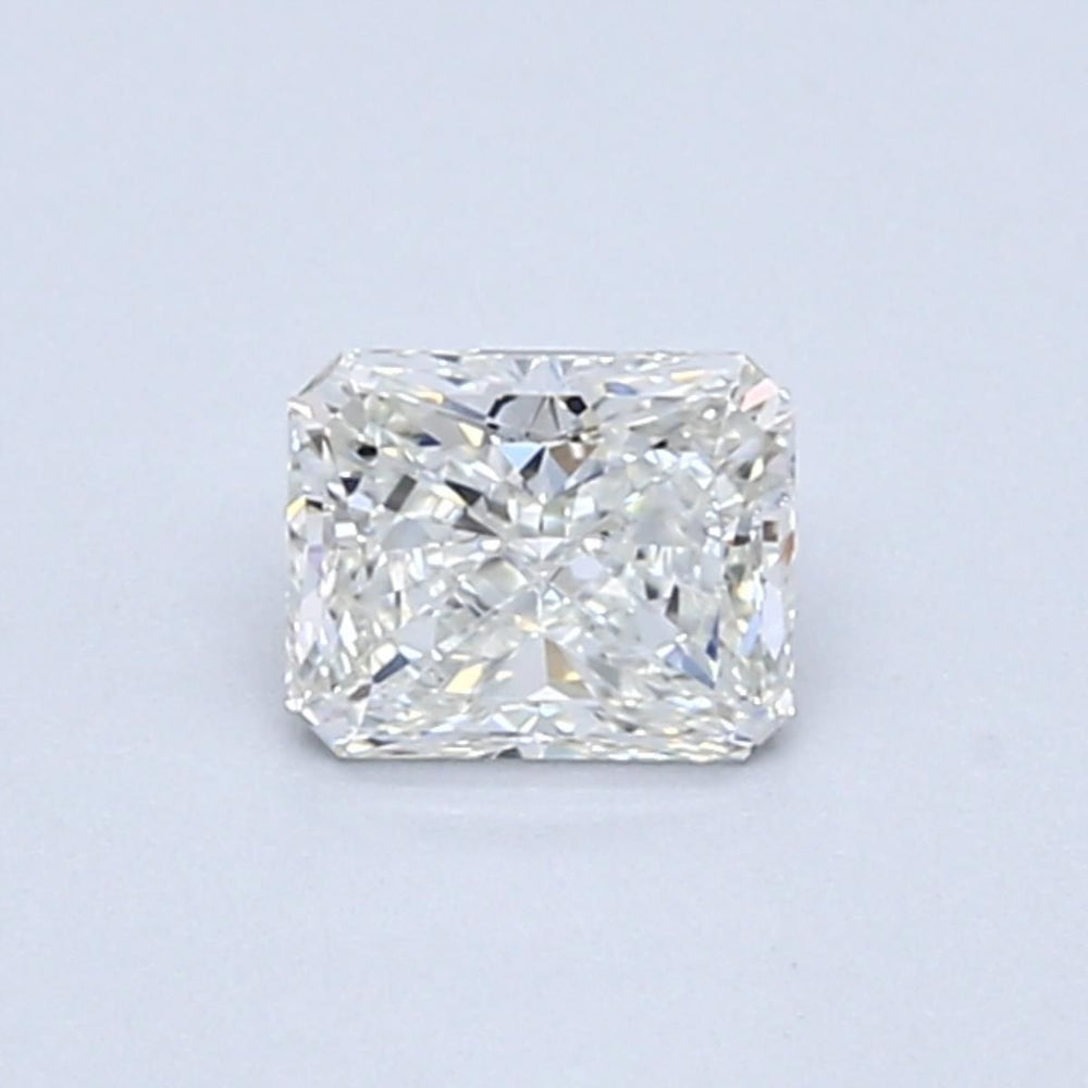 0.51 Carat Radiant Natural Diamond with  Cut Diamond in 14KT  view 1
