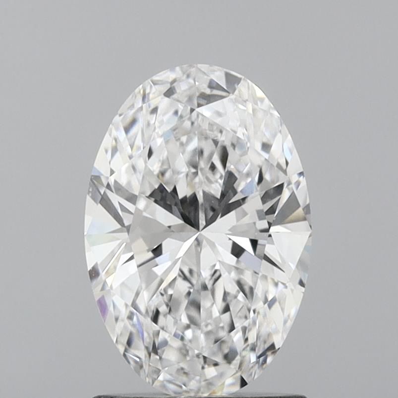 1.4 Carat Oval Lab Diamond with  Cut Diamond in 14KT  view 1
