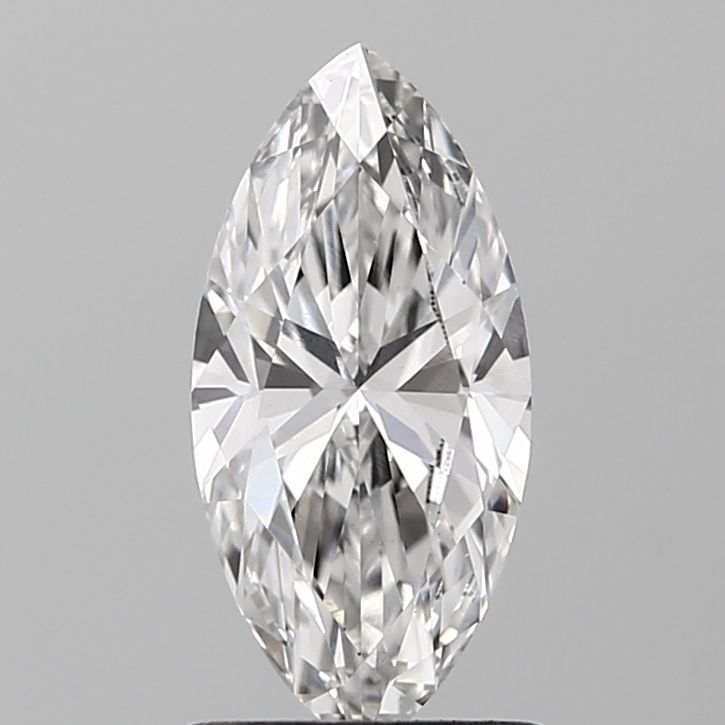 1.0 Carat Marquise Lab Diamond with  Cut Diamond in 14KT  view 1
