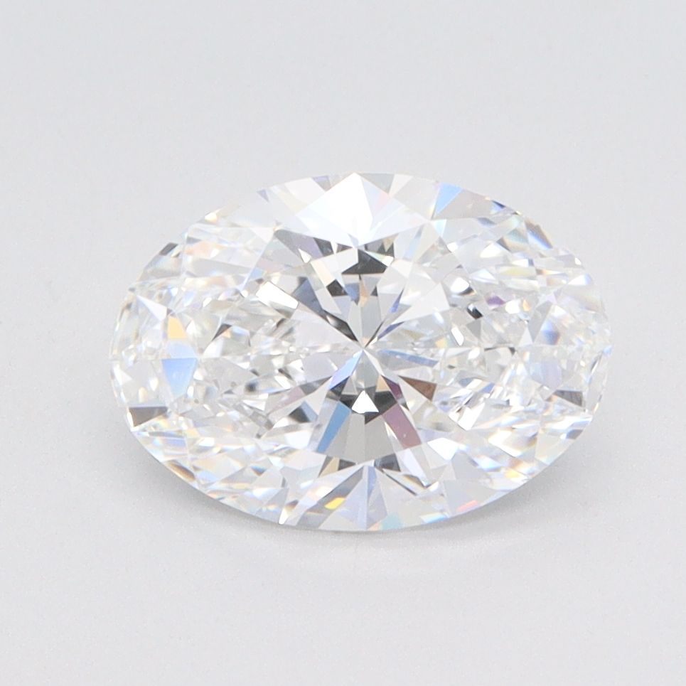 1.52 Carat Oval Lab Diamond with  Cut Diamond in 14KT  view 1
