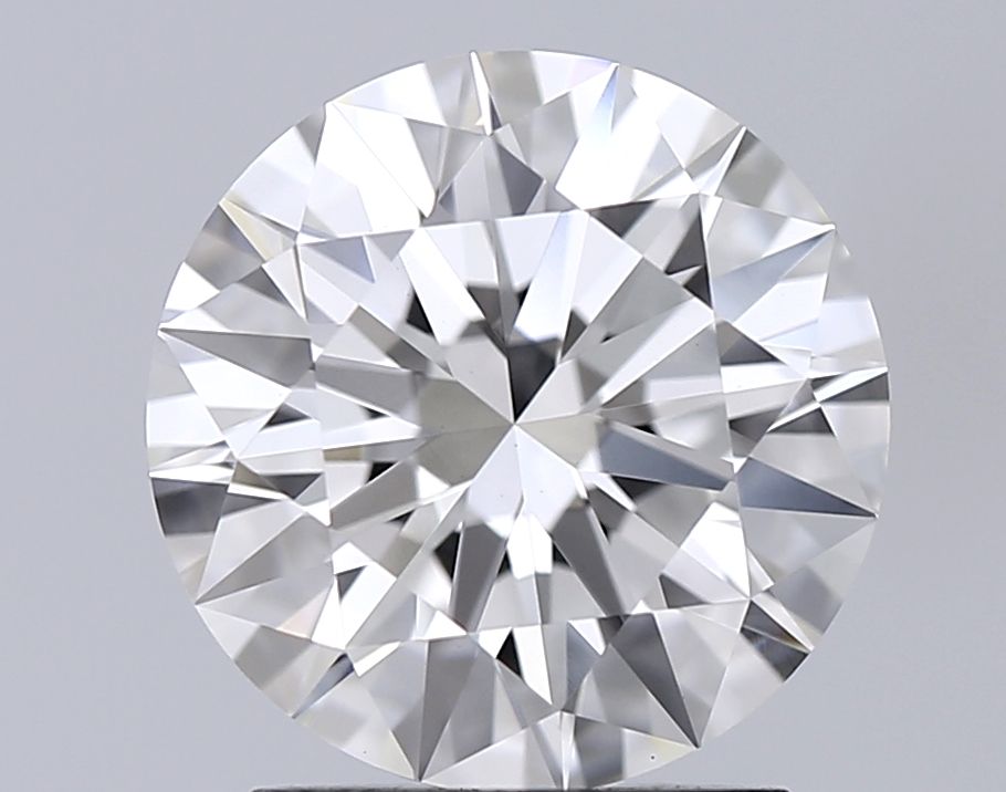 2.17 Carat Round Lab Diamond with  Cut Diamond in 14KT  view 1
