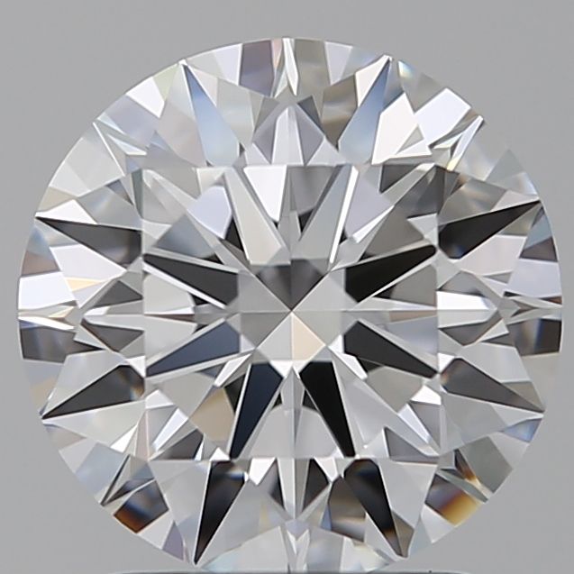 2.01 Carat Round Lab Diamond with  Cut Diamond in 14KT  view 1
