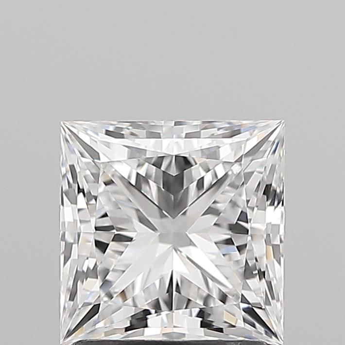 1.54 Carat Princess Lab Diamond with  Cut Diamond in 14KT  view 1
