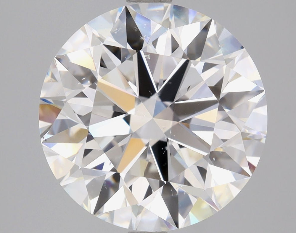 3.7 Carat Round Natural Diamond with  Cut Diamond in 14KT  view 1
