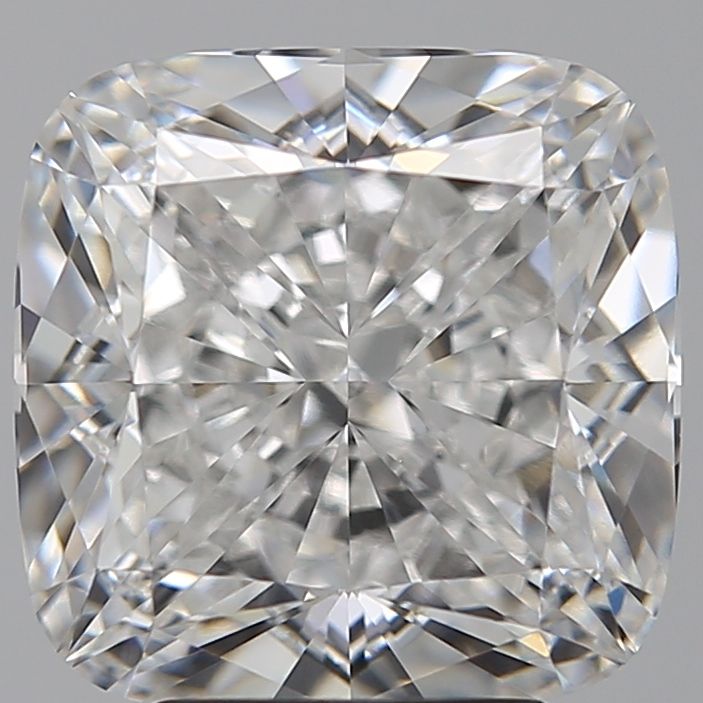4.66 Carat Cushion Lab Diamond with  Cut Diamond in 14KT  view 1
