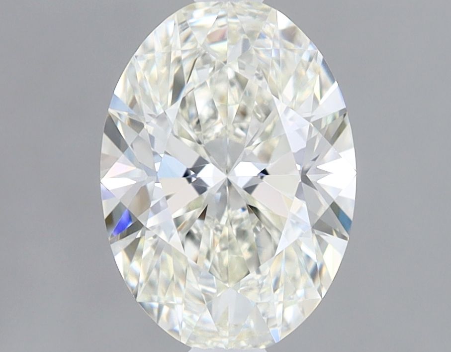 1.22 Carat Oval Lab Diamond with  Cut Diamond in 14KT  view 1
